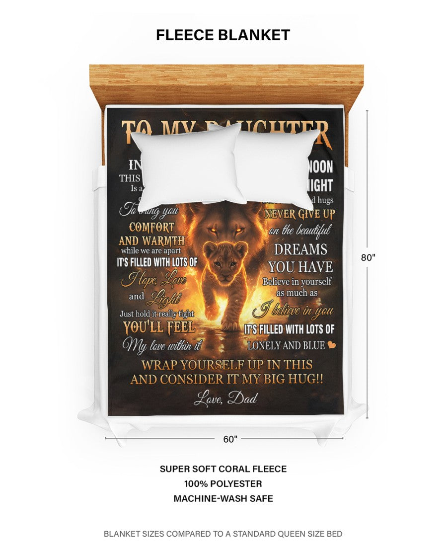 Special Gift For Your Daughter Blanket - From Dad (SKUB12-69)