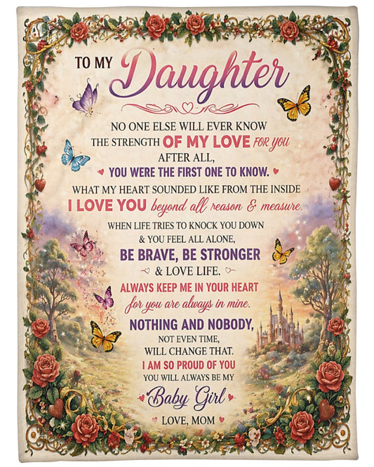 Special Gift For Your Daughter Blanket - From Mom - (SKU2605-427)