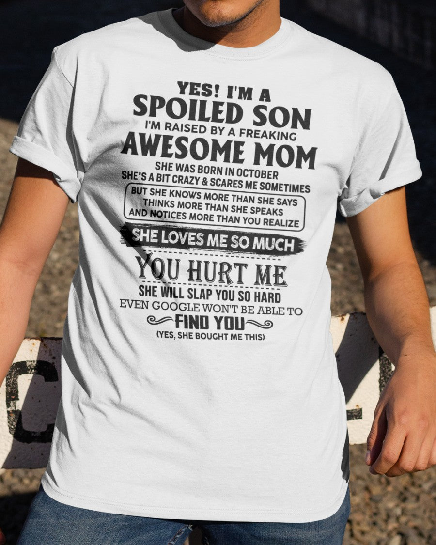 October - Awesome Mom - Perfect gift for son From Mom - TIEN10 (SKU-SPW-10)