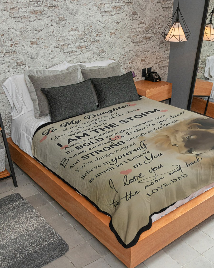 Special Gift For Your Daughter Blanket - From Dad (SKUB09-tienB01)