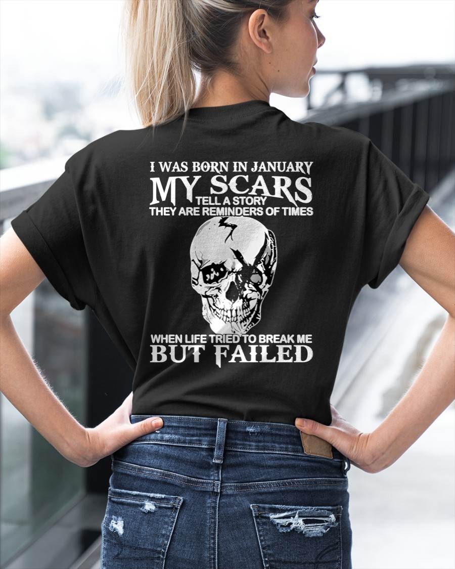 My Scars Tell A Story – T-Shirt For Woman – DOAN01 (SKU10-27-01)