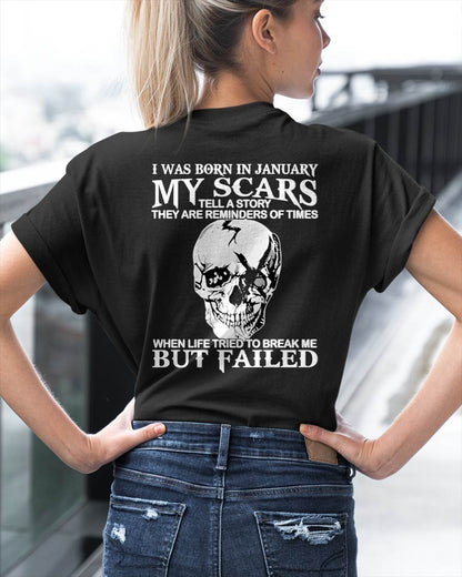 My Scars Tell A Story – T-Shirt For Woman – DOAN01 (SKU10-27-01)