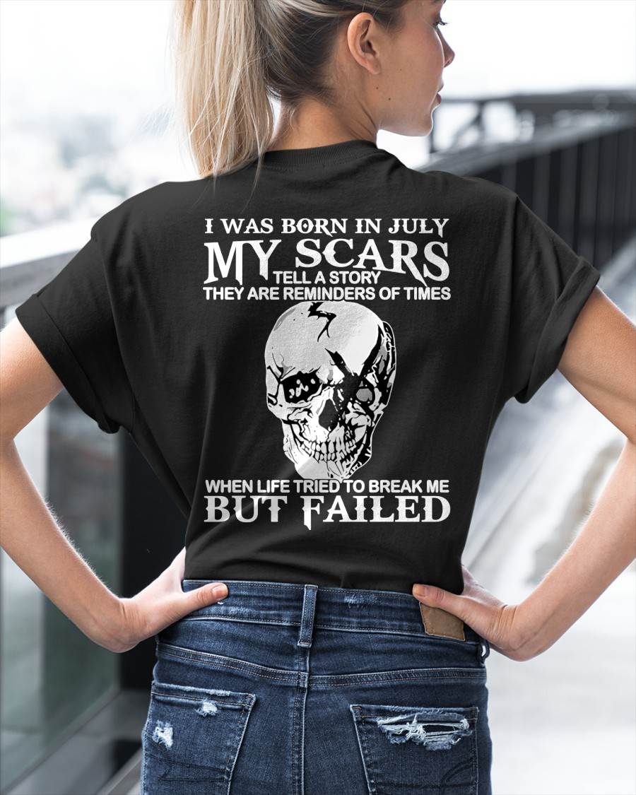 My Scars Tell A Story – T-Shirt For Woman – DOAN07 (SKU10-27-07)