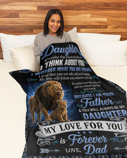 SPECIAL BLANKET TO YOUR DAUGHTER - A WARM HUG FROM DAD - TIEN00 (SKU2608-32)