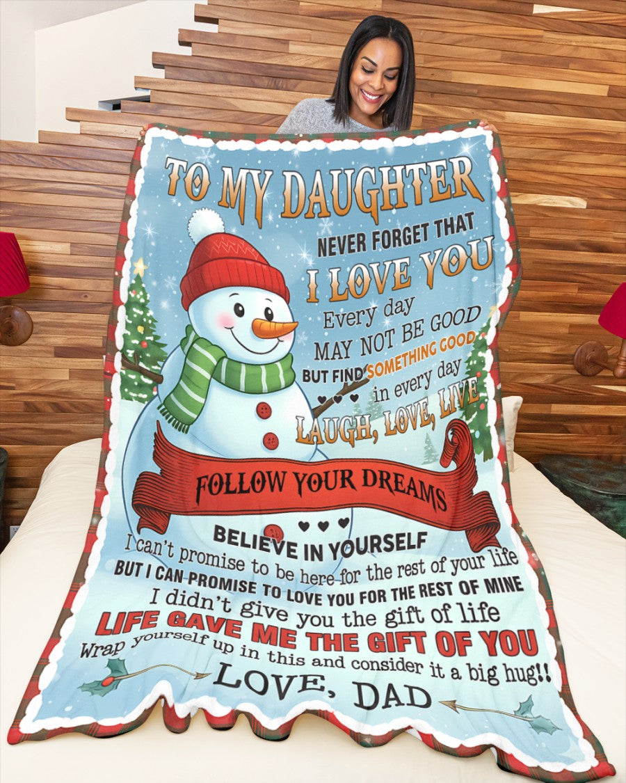 Special Gift For Your Daughter Blanket - From Dad (SKUB11-19)