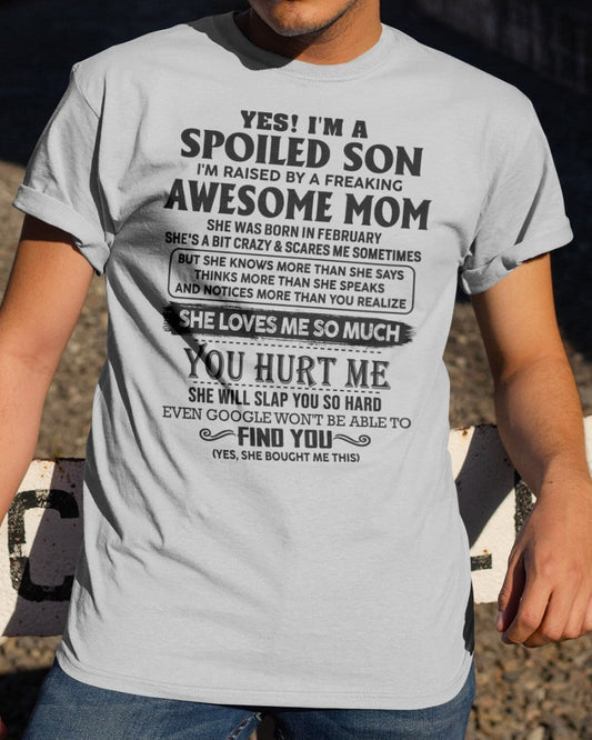 February - Awesome Mom - Perfect gift for your son From Mom TIEN02 (SKU-SPW-02)