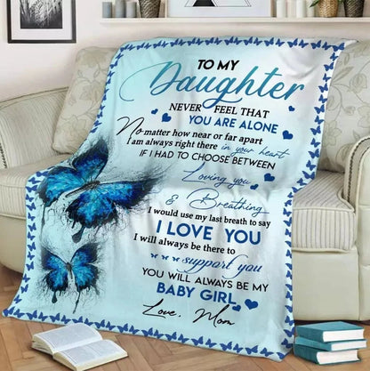 Special Gift For Your Daughter Blanket - From Mom (SKUBDON01-12)