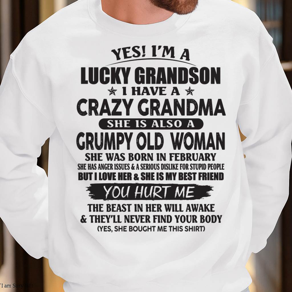 FEBRUARY - LUCKY GRANDSON OF CRAZY GRANDMA -  FROM GRANDMA - TIEN02 (SKU10-173-02)