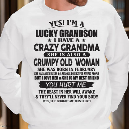 FEBRUARY - LUCKY GRANDSON OF CRAZY GRANDMA -  FROM GRANDMA - TIEN02 (SKU10-173-02)