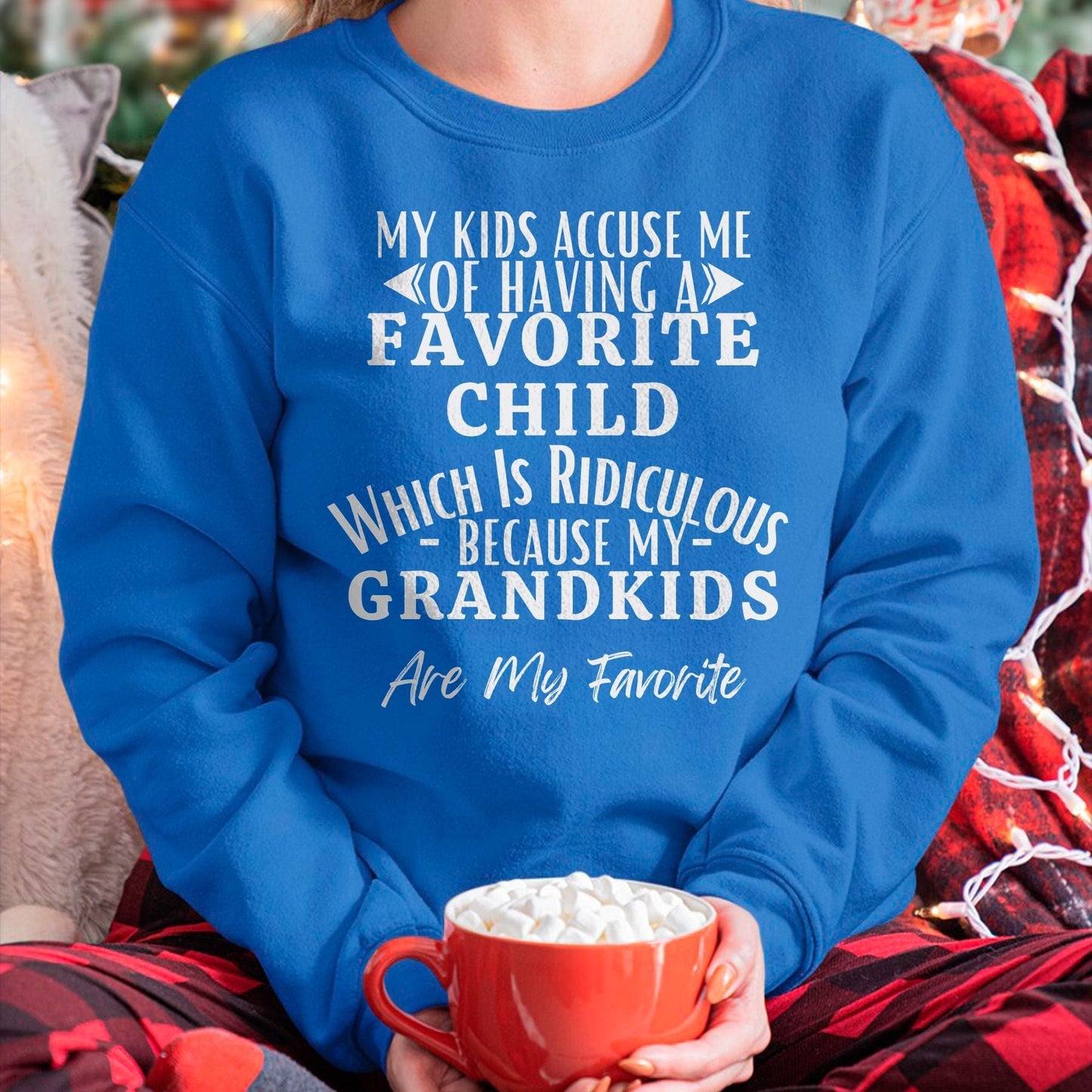 MY KIDS ACCUSE ME OF HAVING A FAVORITE CHILD WHICH IS RIDICULOUS BECAUSE MY GRANDKIDS ARE MY FAVORITE - From grandma TIEN00