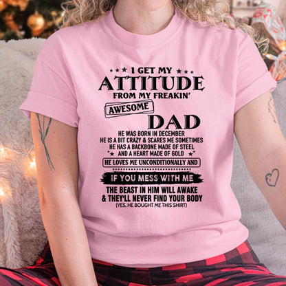 December - Gift For Son and Daughter From Dad - DOAN12 - (SKU-TDADC-12)