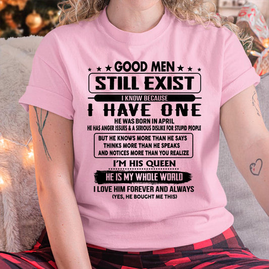 April - Good men Still Exist - gift for your girlfriend, wife from Husband - TIEN04 (SKU-GM-04)
