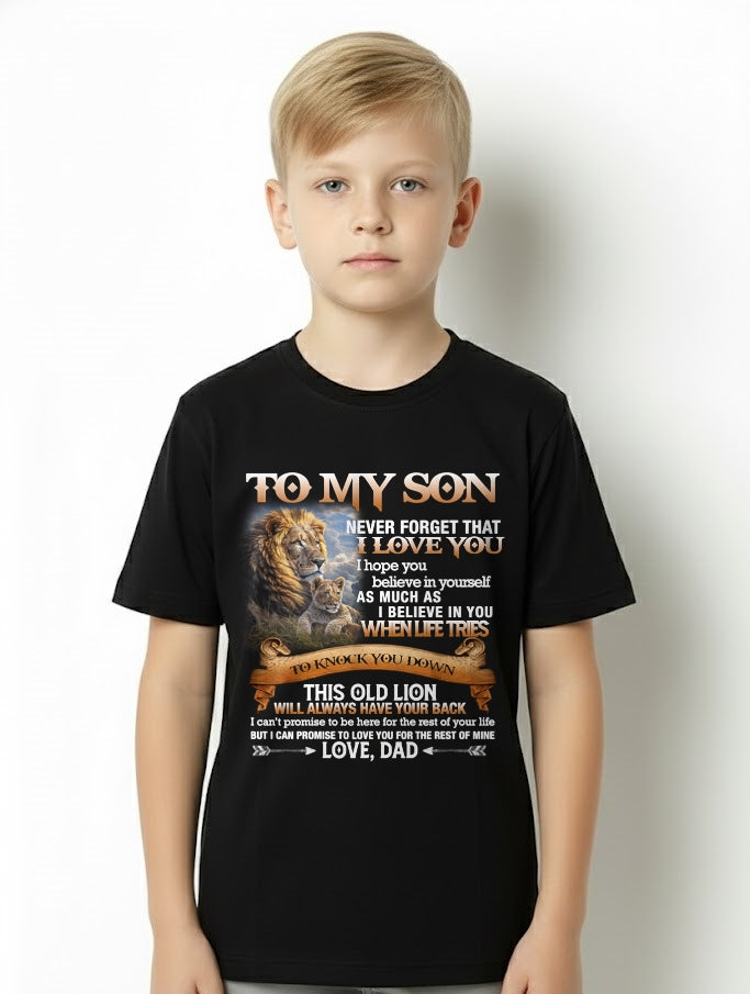 To My Son T-Shirt – Gift From Dad / Man - TIEN00 (SKU12-76)