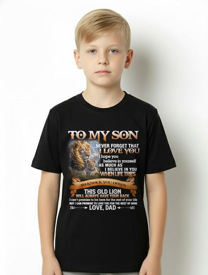 To My Son T-Shirt – Gift From Dad / Man - TIEN00 (SKU12-76)