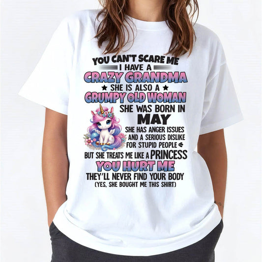 You Can’t Scare Me I Have A Crazy Grandma - Gift For Grandson And Granddaughter From Grandma - DOAN05 (SKU09-106-05)