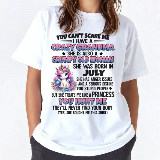 You Can’t Scare Me I Have A Crazy Grandma - Gift For Grandson And Granddaughter From Grandma - DOAN07 (SKU09-106-07)