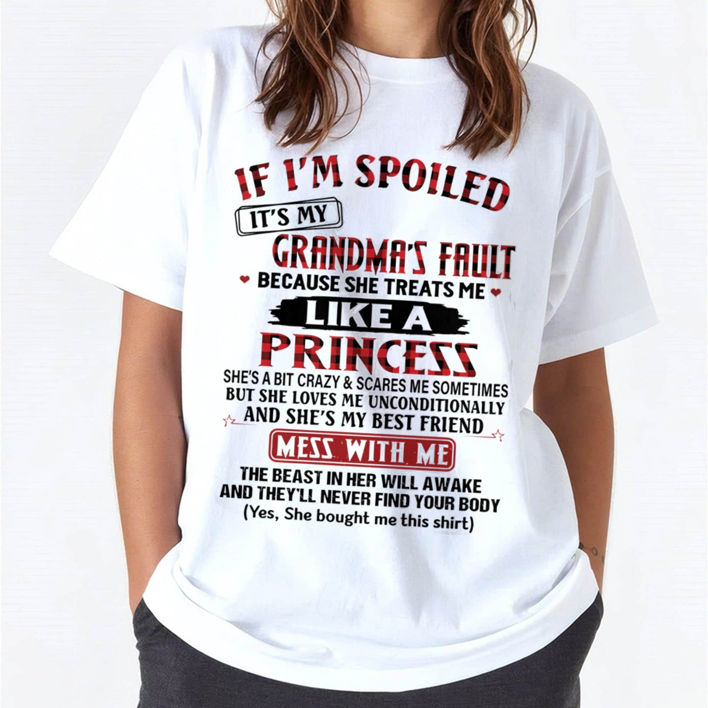 If I’m Spoiled, It’s My Grandma’s Fault – Gift For Grandson And Granddaughter From Grandma – DOAN00 (SKU07-92-00)