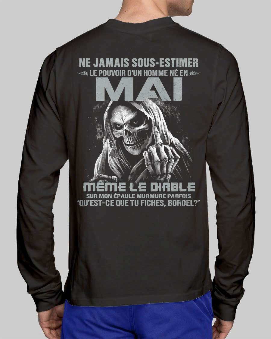 LE POUVOIR D’UN HOMME NÉ EN – T-SHIRT POUR HOMME – DOAN05 (SKU08-61-05)