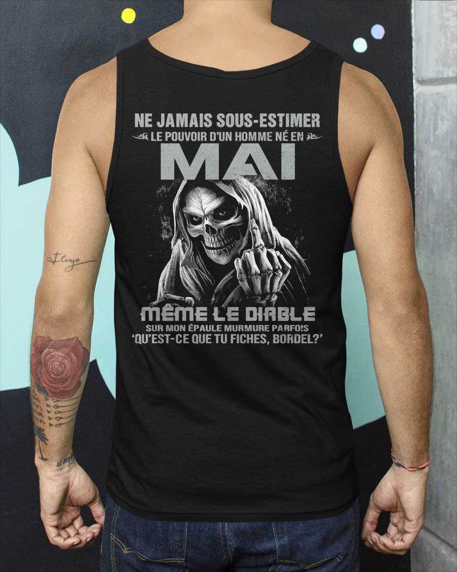 LE POUVOIR D’UN HOMME NÉ EN – T-SHIRT POUR HOMME – DOAN05 (SKU08-61-05)